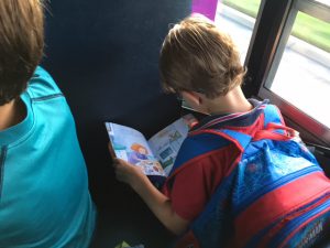 Reading on bus